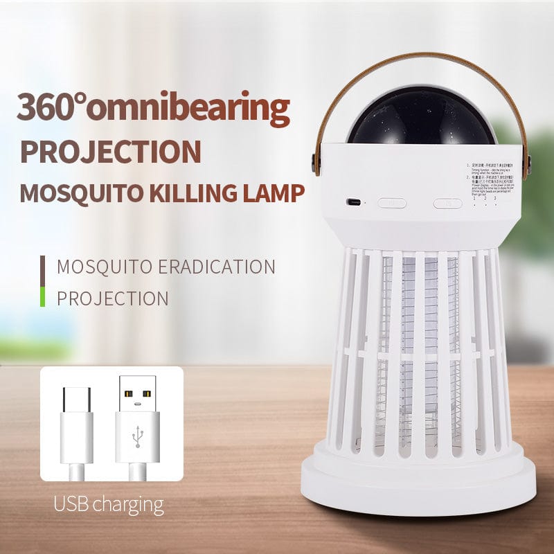 House Basket™ 2 In 1 Electric Mosquito Killer Lamp Star Ceiling Projection Kill Mosquitoes For Outdoor And Indoor