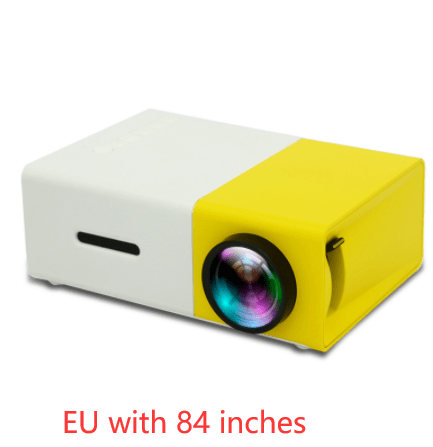 House Basket™ Portable Projector 3D Hd Led Home Theater Cinema HDMI-compatible Usb Audio Projector Yg300 Mini Projector