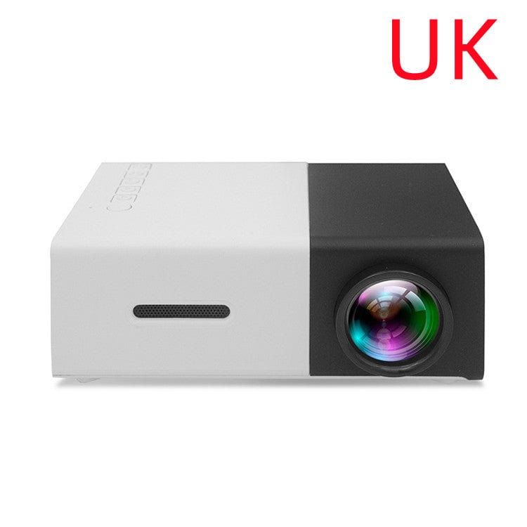 House Basket™ Portable Projector 3D Hd Led Home Theater Cinema HDMI-compatible Usb Audio Projector Yg300 Mini Projector