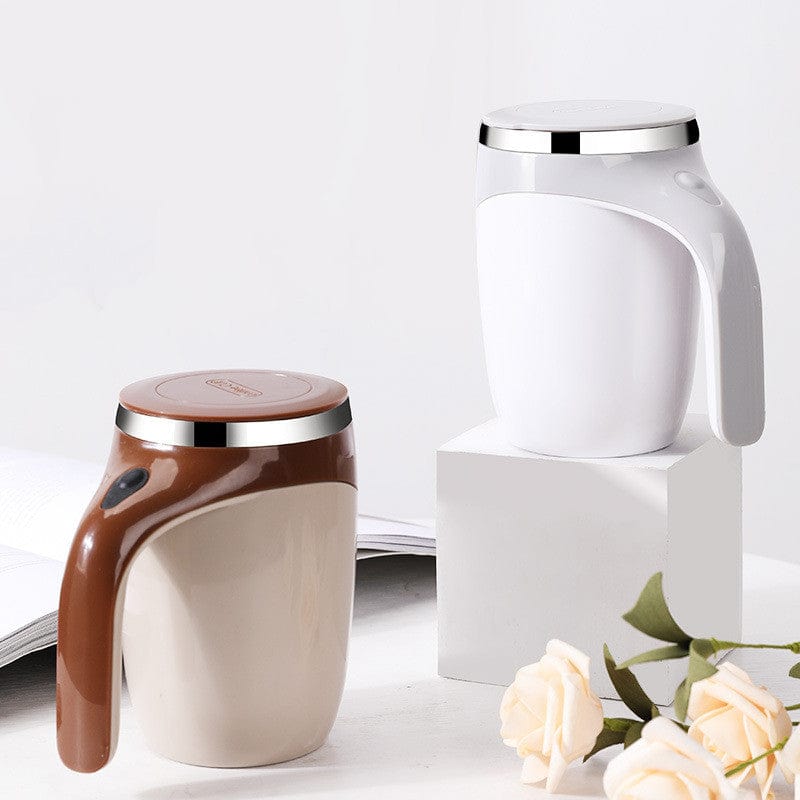 House Basket™ Rechargeable Model Automatic Stirring Cup Coffee Cup High Value Electric Stirring Cup Lazy Milkshake Rotating Magnetic Water Cup