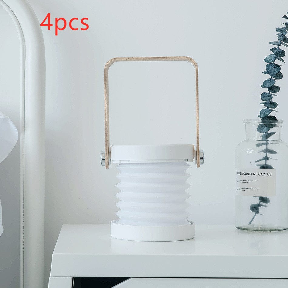 House Basket™ Foldable Touch Dimmable Reading LED Night Light Portable Lantern Lamp USB Rechargeable For Home Decor