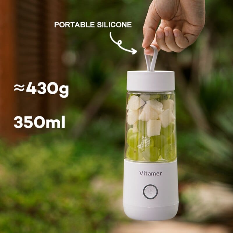 House Basket™ 350ml Portable Blender Juicer Electric USB Rechargeable Mixer Smoothie Slushy Cup Juice Blender Bottle USB Charging Kitchen Gadgets