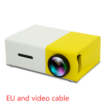 House Basket™ Portable Projector 3D Hd Led Home Theater Cinema HDMI-compatible Usb Audio Projector Yg300 Mini Projector