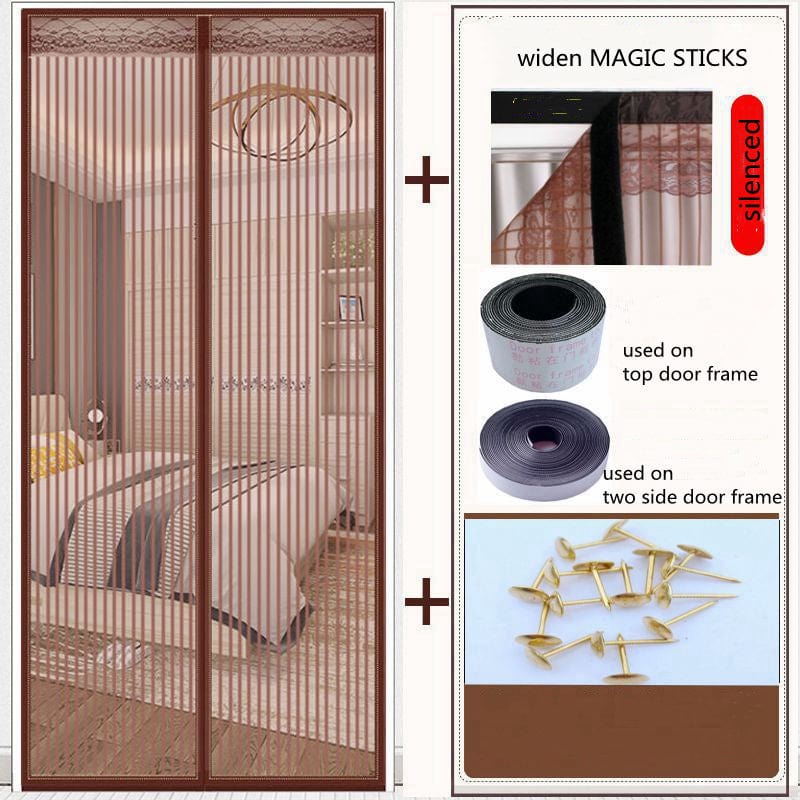 House Basket™ Anti-mosquito Nets For Doors Kitchen Curtains Insect Protection Magnetic Durable Washing Car Fly Mesh Magnets Separators Screens