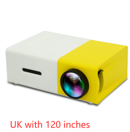 House Basket™ Portable Projector 3D Hd Led Home Theater Cinema HDMI-compatible Usb Audio Projector Yg300 Mini Projector