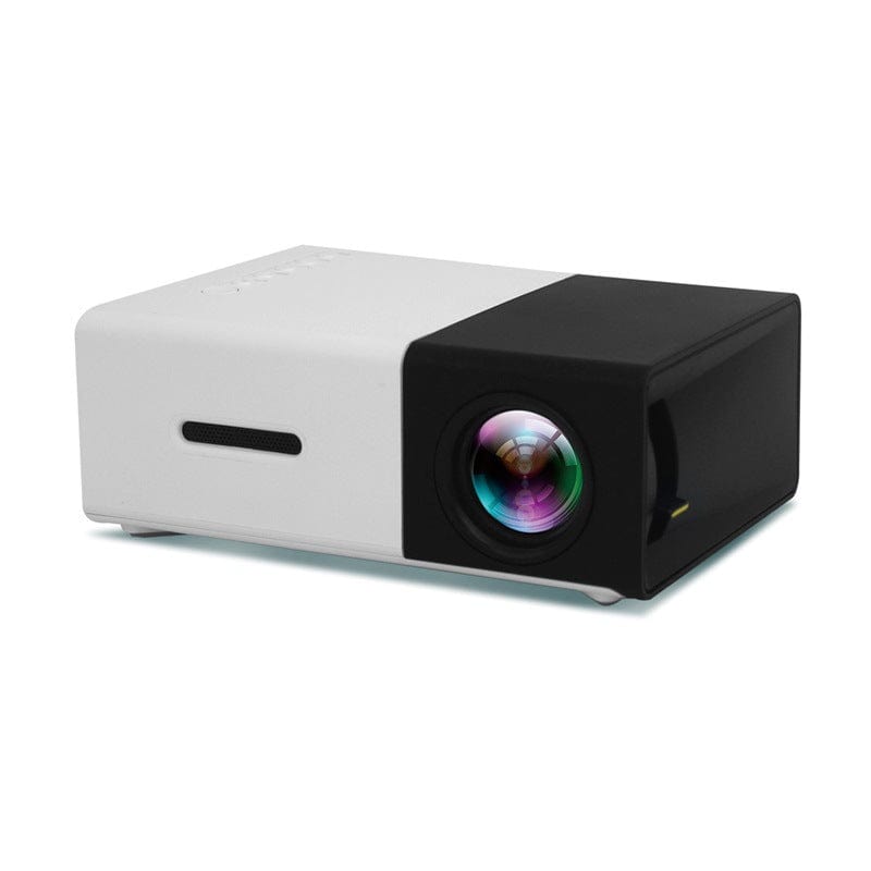 House Basket™ Portable Projector 3D Hd Led Home Theater Cinema HDMI-compatible Usb Audio Projector Yg300 Mini Projector