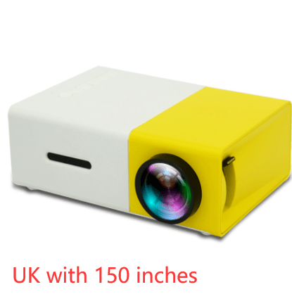 House Basket™ Portable Projector 3D Hd Led Home Theater Cinema HDMI-compatible Usb Audio Projector Yg300 Mini Projector