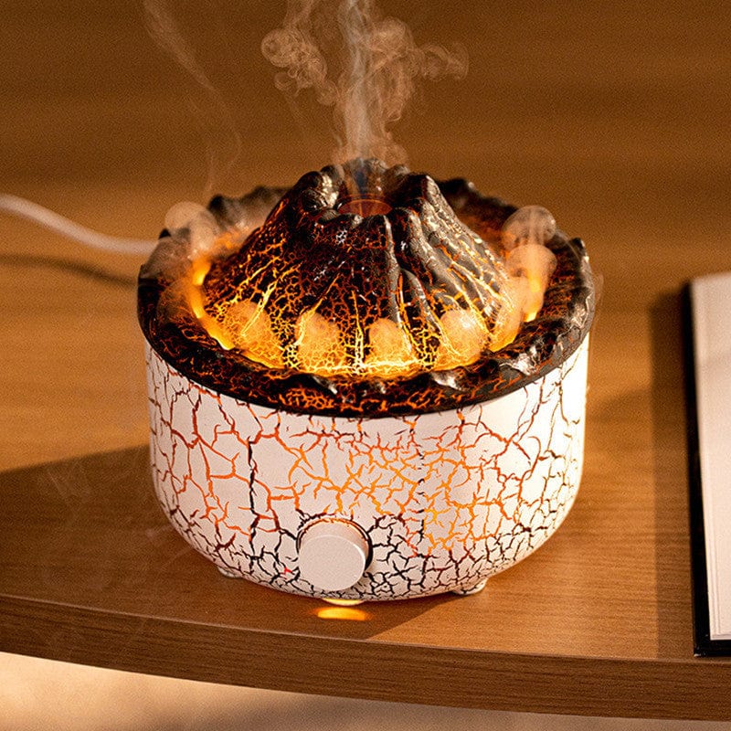 House Basket™ New Creative Volcano Humidifier Aromatherapy Machine Spray Jellyfish Air Flame Humidifier Diffuser