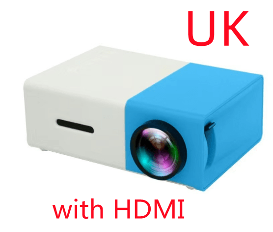 House Basket™ Portable Projector 3D Hd Led Home Theater Cinema HDMI-compatible Usb Audio Projector Yg300 Mini Projector