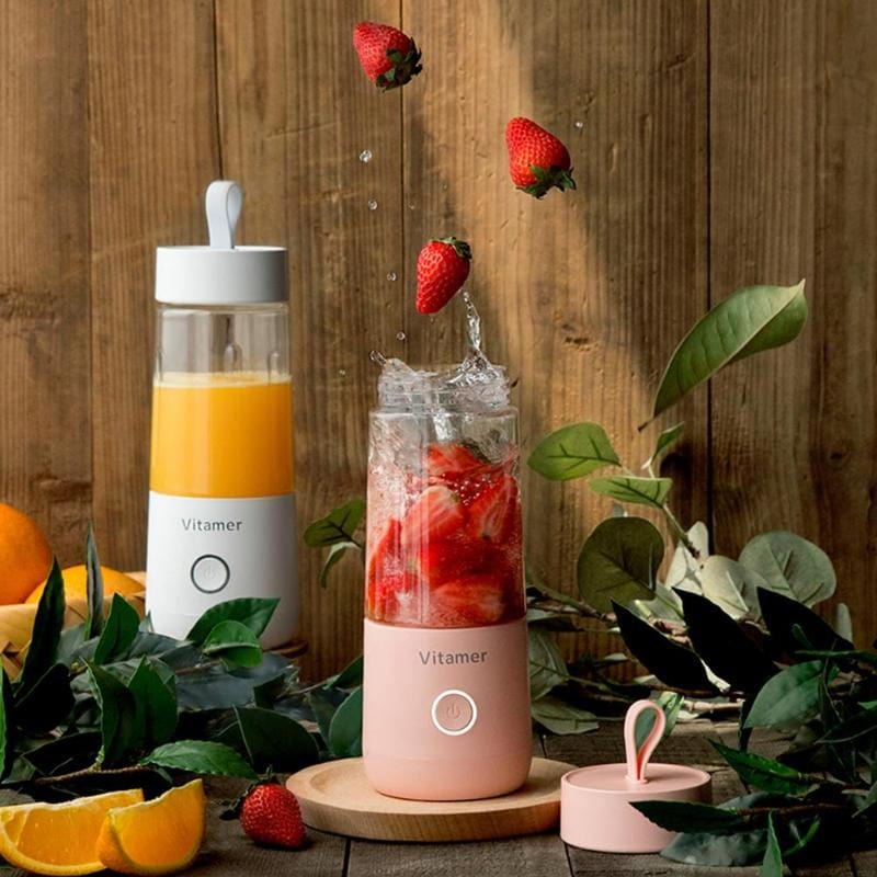 House Basket™ 350ml Portable Blender Juicer Electric USB Rechargeable Mixer Smoothie Slushy Cup Juice Blender Bottle USB Charging Kitchen Gadgets