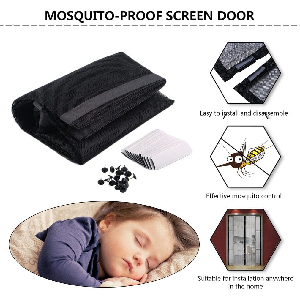 House Basket™ Anti-mosquito Nets For Doors Kitchen Curtains Insect Protection Magnetic Durable Washing Car Fly Mesh Magnets Separators Screens