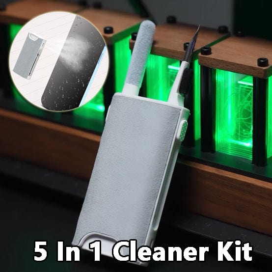 House Basket™ 5 In 1 Screen Cleaner Kit Camera Phone Tablet Laptop Screen Cleaning Tools Earphone Cleaning Brush Pen For Office