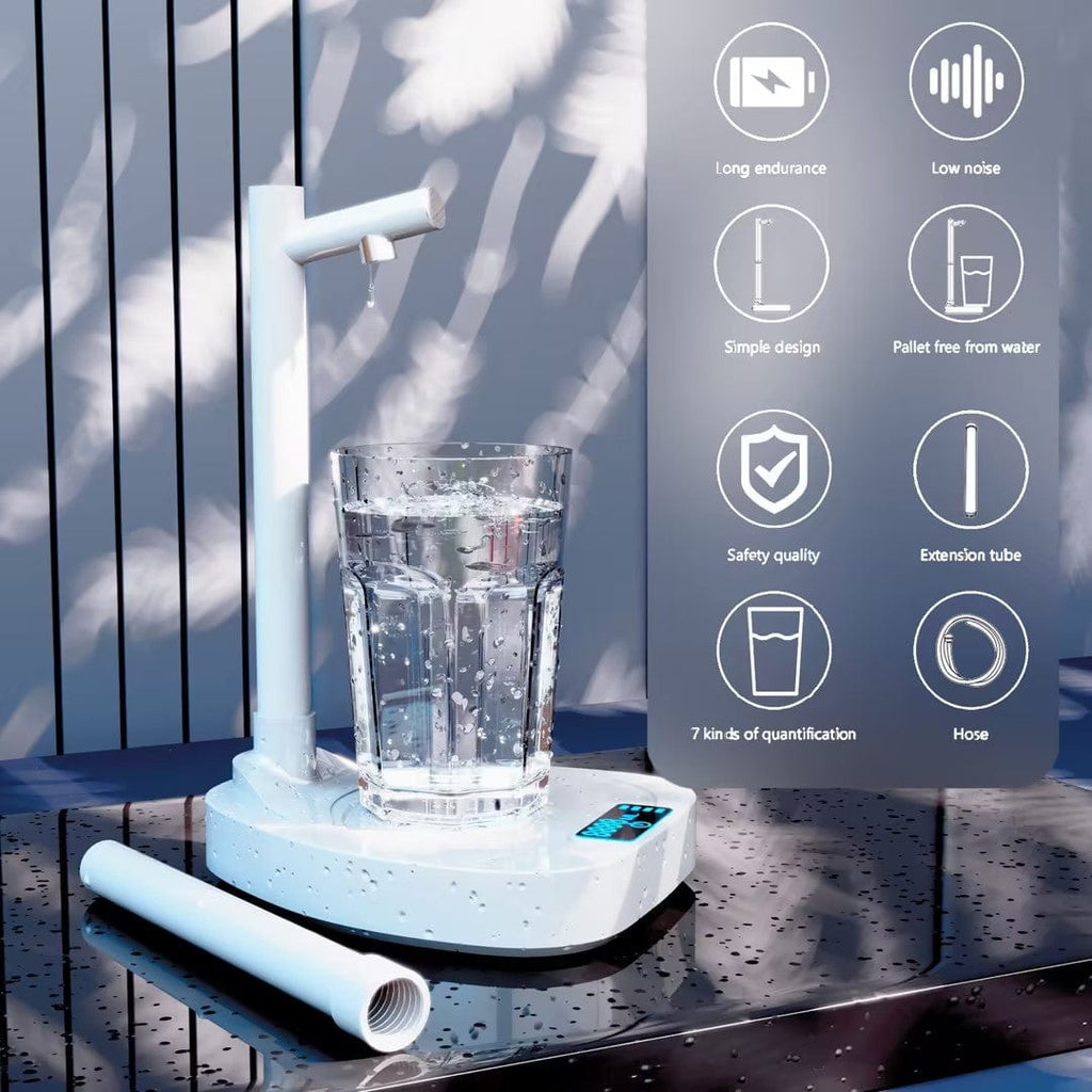 House Basket™ Added Extension Tupe Water Dispenser Automatic Water Bottle Desktop Rechargeable Water Dispenser With Stand