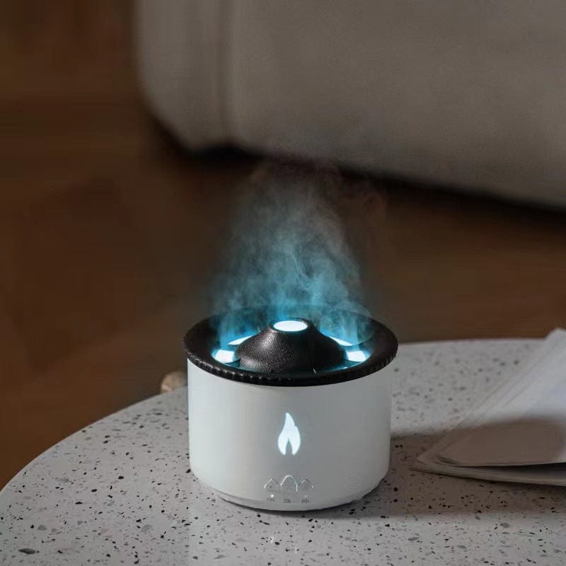 House Basket™ New Creative Ultrasonic Essential Oil Humidifier Volcano Aromatherapy Machine Spray Jellyfish Air Flame Humidifier Diffuser