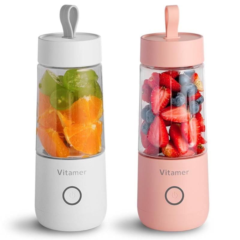 House Basket™ 350ml Portable Blender Juicer Electric USB Rechargeable Mixer Smoothie Slushy Cup Juice Blender Bottle USB Charging Kitchen Gadgets