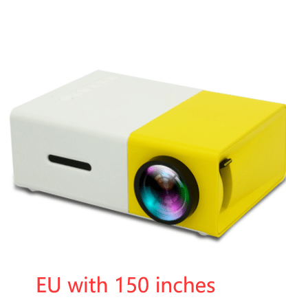 House Basket™ Portable Projector 3D Hd Led Home Theater Cinema HDMI-compatible Usb Audio Projector Yg300 Mini Projector