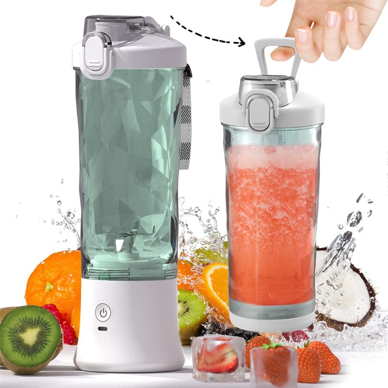 House Basket™ Portable Blender Juicer Personal Size Blender For Shakes And Smoothies With 6 Blade Mini Blender Kitchen Gadgets