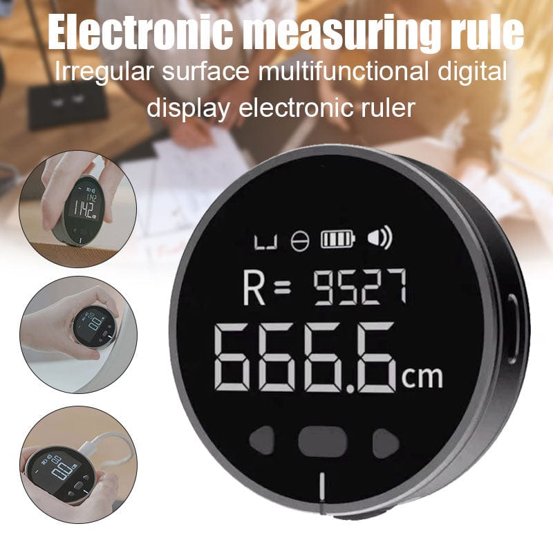 House Basket™ Distance Measuring Instrument Electronic Measuring Ruler Tape Measure High Definition Digital LCD High Precision Electronic Measuring Ruler Tool