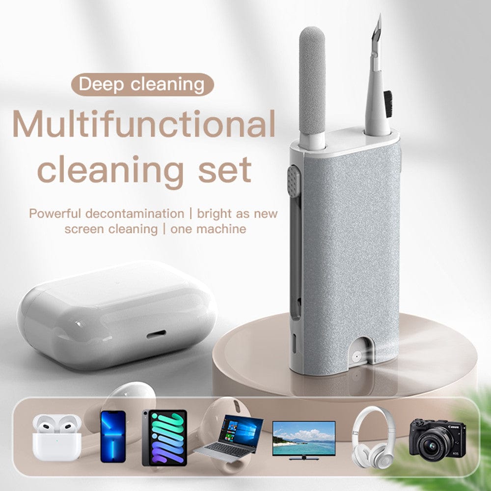 House Basket™ 5 In 1 Screen Cleaner Kit Camera Phone Tablet Laptop Screen Cleaning Tools Earphone Cleaning Brush Pen For Office