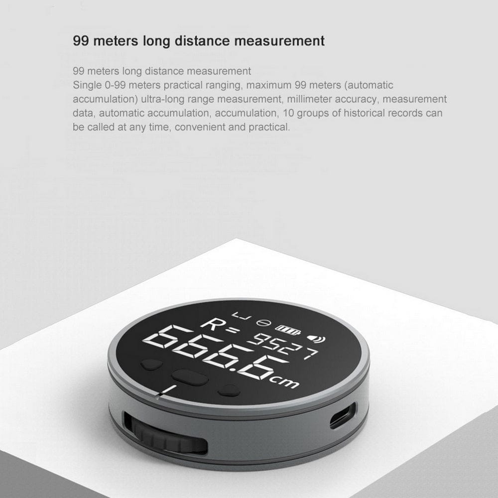 House Basket™ Distance Measuring Instrument Electronic Measuring Ruler Tape Measure High Definition Digital LCD High Precision Electronic Measuring Ruler Tool