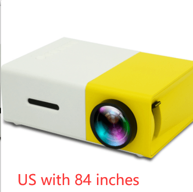 House Basket™ Portable Projector 3D Hd Led Home Theater Cinema HDMI-compatible Usb Audio Projector Yg300 Mini Projector