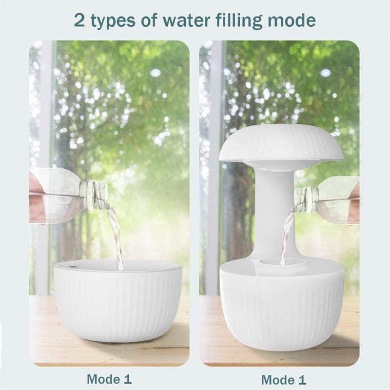 House Basket™ Anti-gravity Air Humidifier Mute Countercurrent Humidifier Levitating Water Drops Cool Mist Maker Fogger Relieve Fatigue