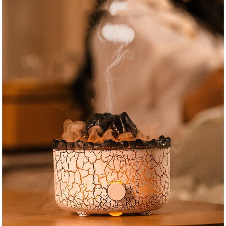 House Basket™ New Creative Volcano Humidifier Aromatherapy Machine Spray Jellyfish Air Flame Humidifier Diffuser