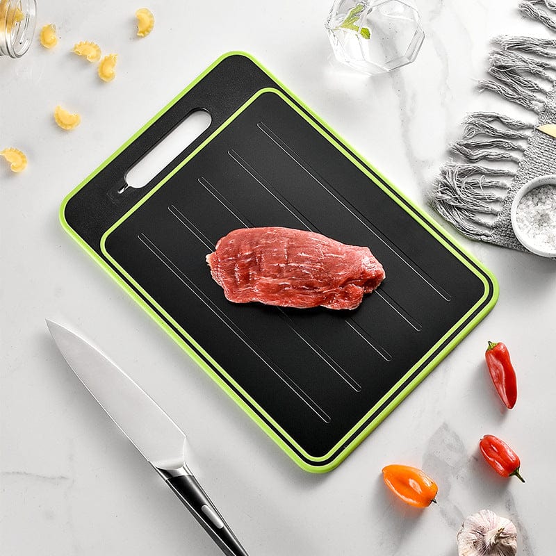 House Basket™ Double-side Cutting Board With Defrosting Function Chopping Board Kitchen Grinding Cutting Board With Knife Sharpener