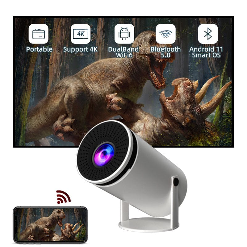 House Basket™ Magcubic Projector Hy300 4K Android 11 Dual Wifi6 200 ANSI Allwinner H713 BT5.0 1080P 1280*720P