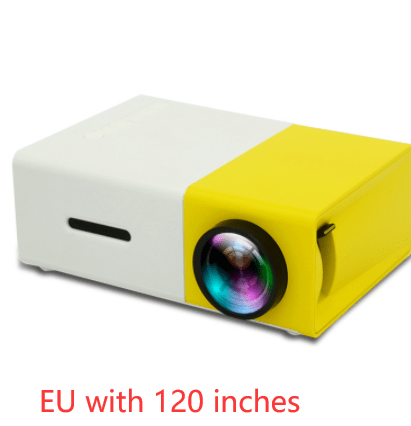 House Basket™ Portable Projector 3D Hd Led Home Theater Cinema HDMI-compatible Usb Audio Projector Yg300 Mini Projector