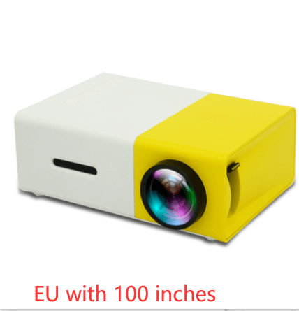 House Basket™ Portable Projector 3D Hd Led Home Theater Cinema HDMI-compatible Usb Audio Projector Yg300 Mini Projector