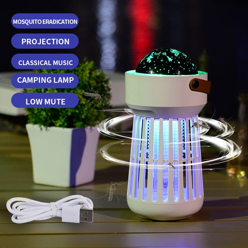 House Basket™ 2 In 1 Electric Mosquito Killer Lamp Star Ceiling Projection Kill Mosquitoes For Outdoor And Indoor