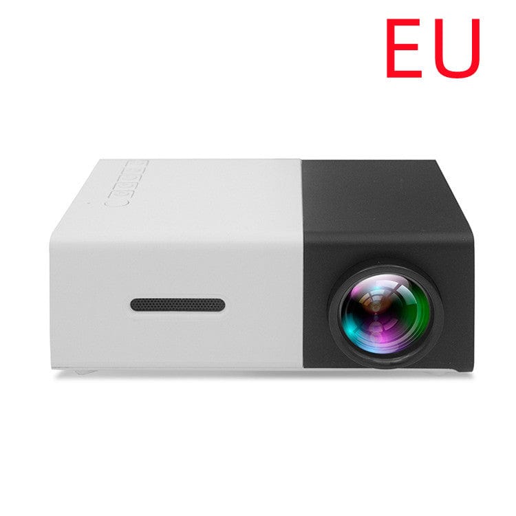 House Basket™ Portable Projector 3D Hd Led Home Theater Cinema HDMI-compatible Usb Audio Projector Yg300 Mini Projector