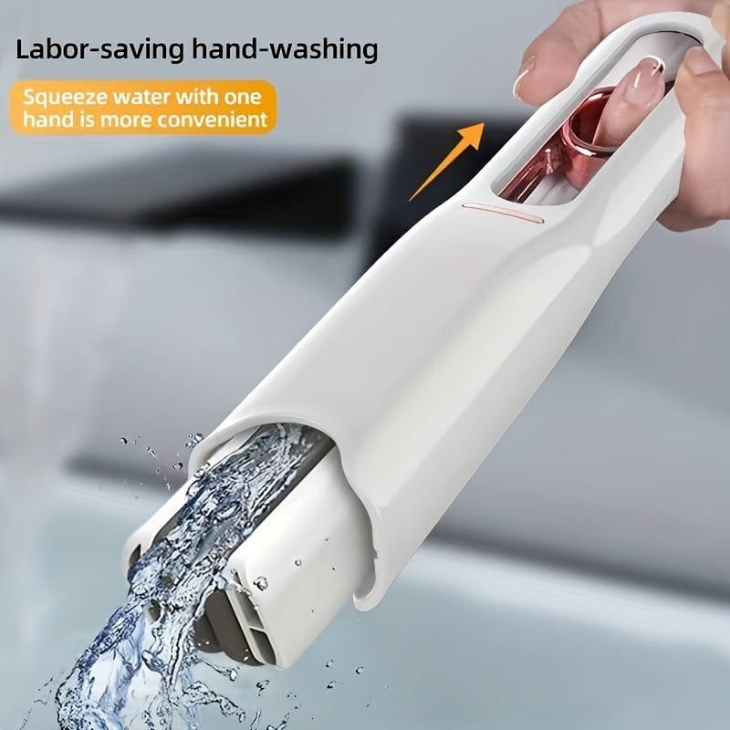 House Basket™ New Portable Self-NSqueeze Mini Mop, Lazy Hand Wash-Free Strong Absorbent Mop Multifunction Portable Squeeze Cleaning Mop Desk Window Glass Cleaner Kitchen Car Sponge Cleaning Mop Home Cleaning Tools