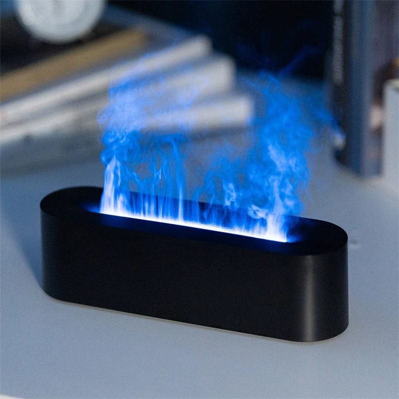 House Basket™ Flame Aroma Diffuser Air Humidifier Ultrasonic Cool Mist Maker Fogger Led Essential Oil Lamp Realistic Fire Difusor