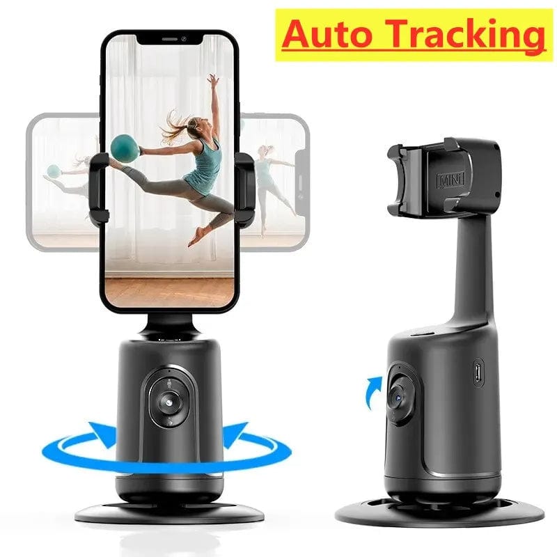 House Basket™ 360 Auto Face Tracking Gimbal AI Smart Gimbal Face Tracking Auto Phone Holder For Smartphone Video Vlog Live Stabilizer Tripod